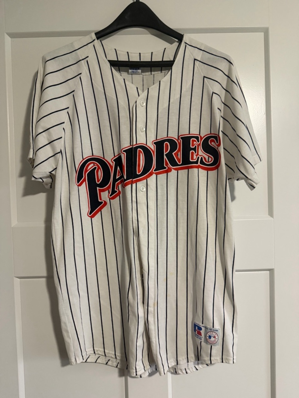 Vintage San Diego Padres Russell Athletic Pinstripe Jersey Men’s Medium
